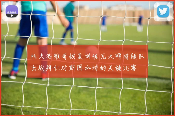 帕夫洛维奇恢复训练无大碍将随队出战拜仁对斯图加特的关键比赛